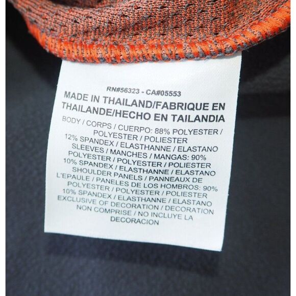 Nike Golf Tour Performance Dri-Fit 1/4 Pullover Grey / Orange 687006-021 Men's L - Picture 5 of 10